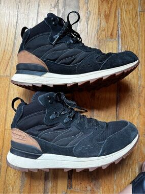 Merrell Alpine 83 Black & Brown Mid Trail Sneakers- Waterproof 40.5, 9.5